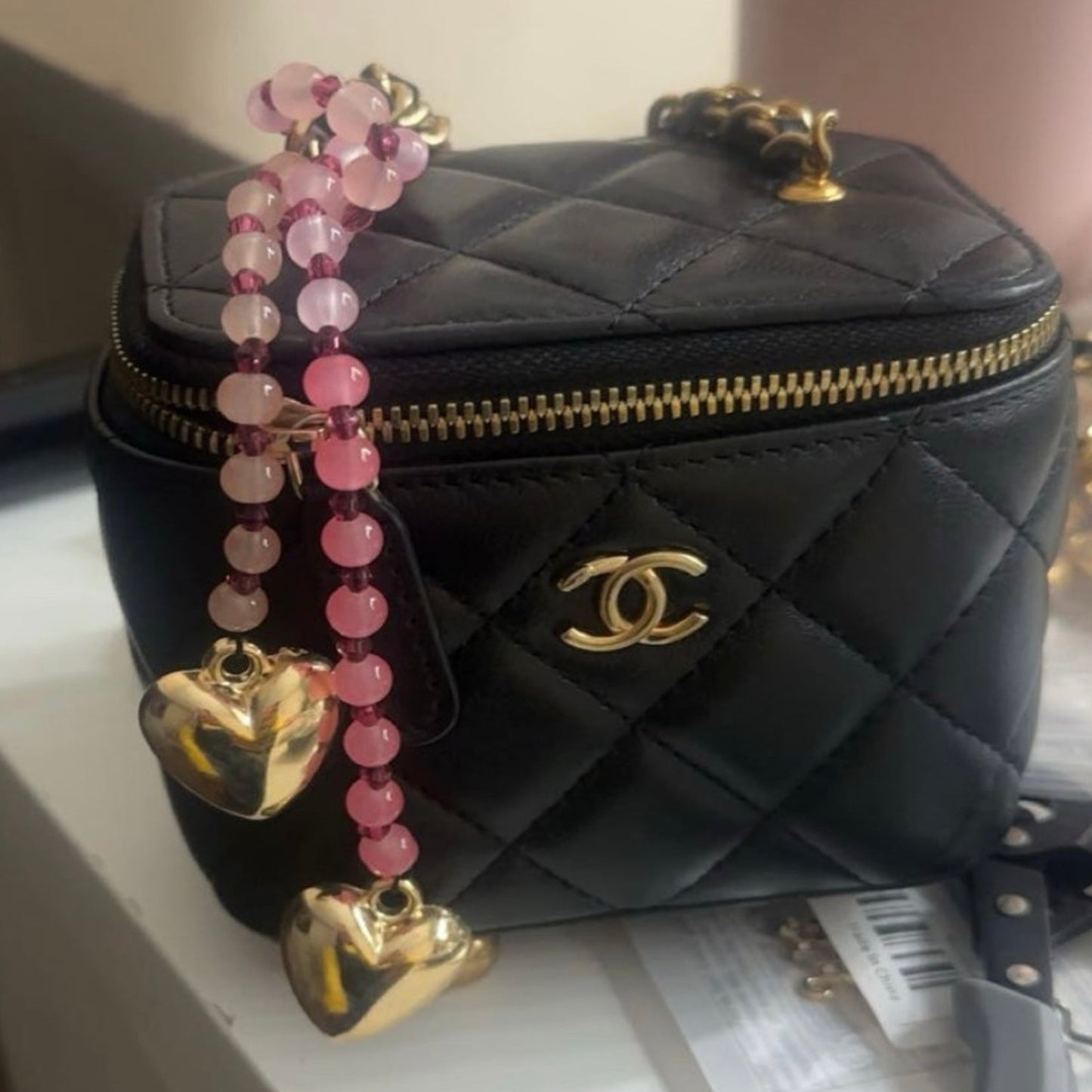 Single beaded bag charm
